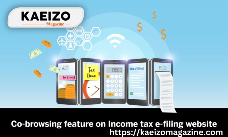 Co browsing feature on income tax efiling website