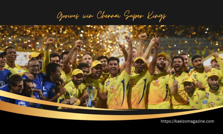Chennai Super Kings Players Celebrate Victorious Win In IPL 2023