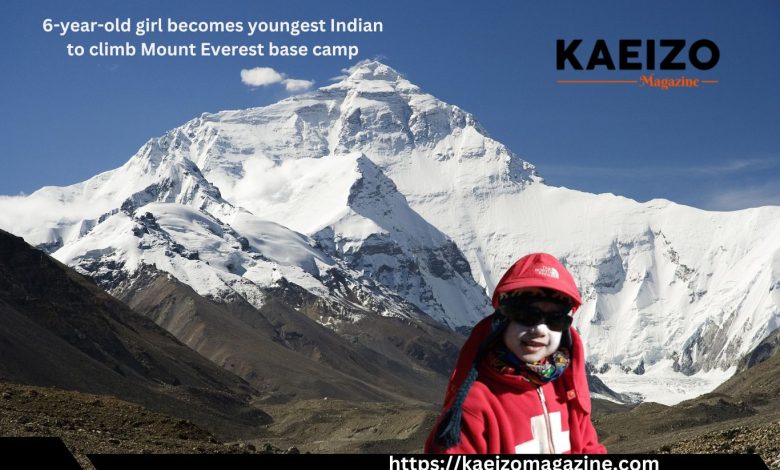 6 year Old Girl Becomes Youngest Indian To Climb Mount Everest Base Camp