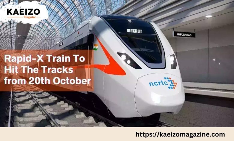 RapidX Train To Hit The Tracks From 20th October-PM Modi Will Inaugurate Tomorrow