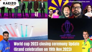 World cup 2023 closing ceremony Update (Grand celebration on 19th Nov.2023)
