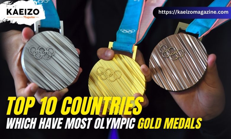 Top 10 countries which have most olympic gold medals